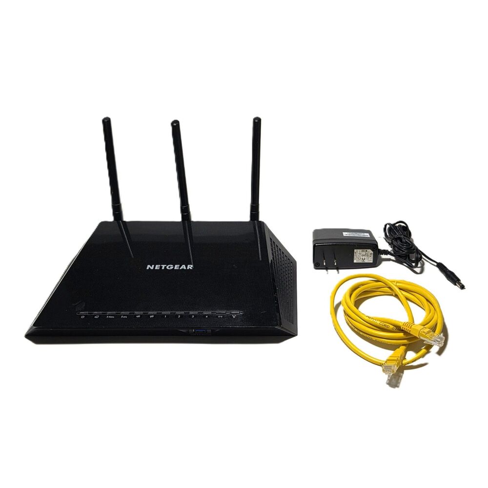 NETGEAR AC1750 Smart Wi-Fi Router R6400v2 Dual-Band Wireless w/ Cords Tested Ok